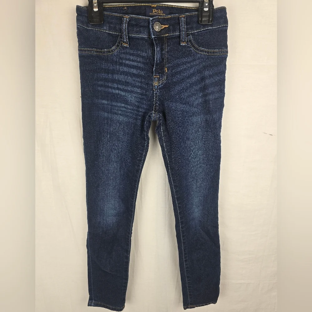 Polo Ralph Lauren Girl's Dark Blue Ankle Jeans Sz 10